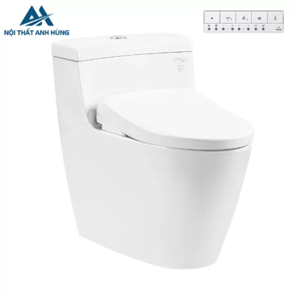 Bồn cầu TOTO MS636CDRW23 1 khối nắp điện tử Washlet S7
