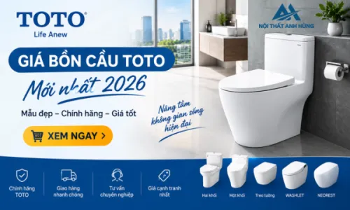 GIÁ BỒN CẦU TOTO MỚI NHẤT 2026 – TƯ VẤN CHỌN MẪU ĐẸP, CHÍNH HÃNG, GIÁ TỐT