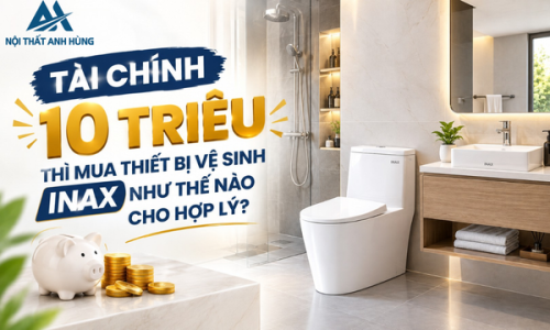 TÀI CHÍNH 10 TRIỆU THÌ MUA THIẾT BỊ VỆ SINH INAX NHƯ THẾ NÀO CHO HỢP LÝ