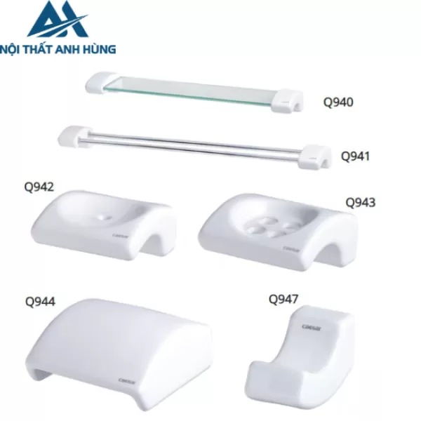 Bộ Phụ Kiện 6 Món Sứ Caesar Q940A6 Phòng Tắm