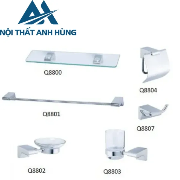 Bộ Phụ Kiện Caesar  Q8300-A6 6 Món Inox 304
