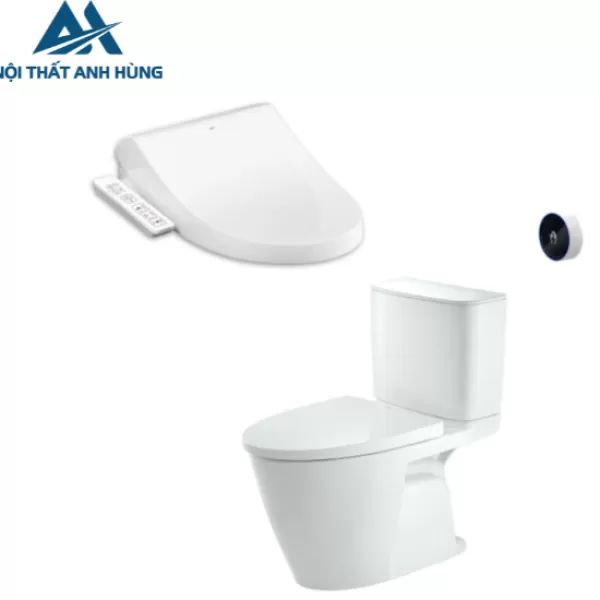 Bồn cầu 2 khối nắp điện tử xả cảm ứng INAX ACT602 + CWH17VN