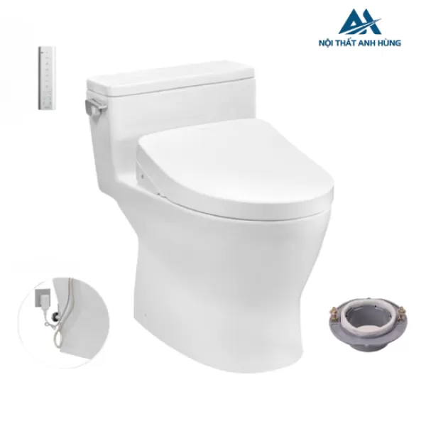 Bồn cầu TOTO MS188VKW11 1 khối nắp điện tử Washlet 