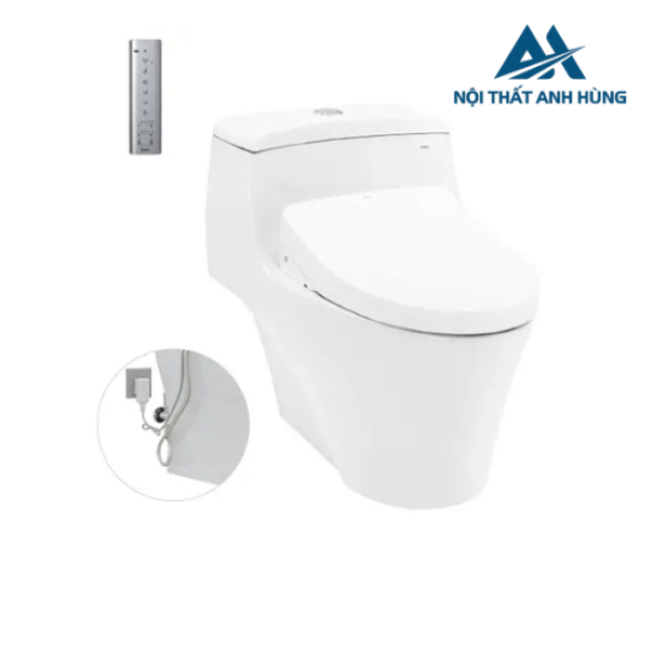 Bồn cầu TOTO MS823DRW11 1 khối nắp điện tử Washlet S7
