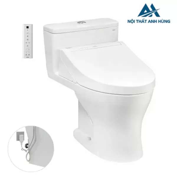 Bồn cầu TOTO MS855DW14 1 khối nắp điện tử Washlet