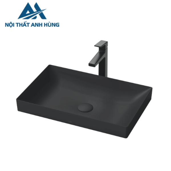 Chậu lavabo đặt bàn TOTO LT4716G17#MBL đen mờ