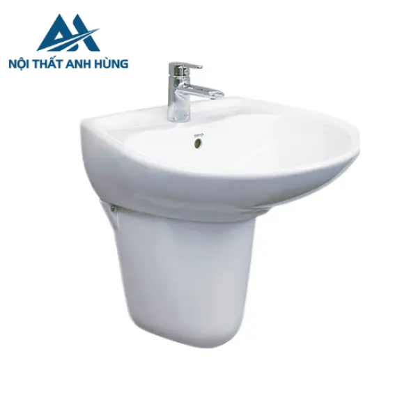 Chậu lavabo treo tường TOTO LHT300CR chân lửng
