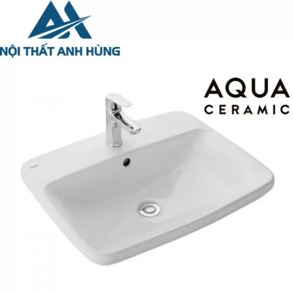 Chậu Rửa Lavabo Inax AL-2398V Dương Vành Aqua Ceramic