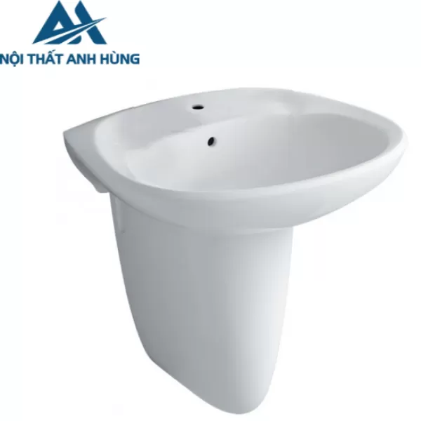 Lavabo Treo Tường Inax L-284V/L-284VC  Chân Ngắn