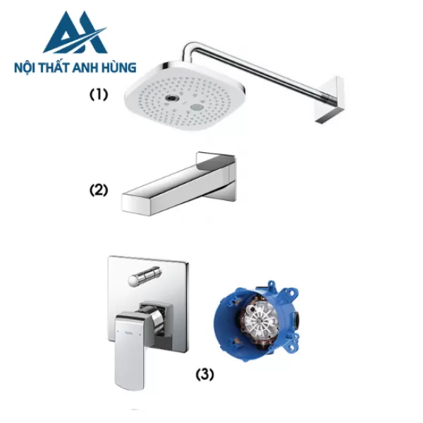 Sen tắm âm tường 2 đường nước TOTO TBW02004A TBG10001B TBG02304BA TBN01001B