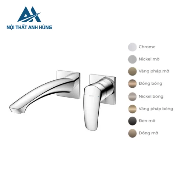 Vòi lavabo nóng lạnh gắn tường GM TOTO TLG09308BB