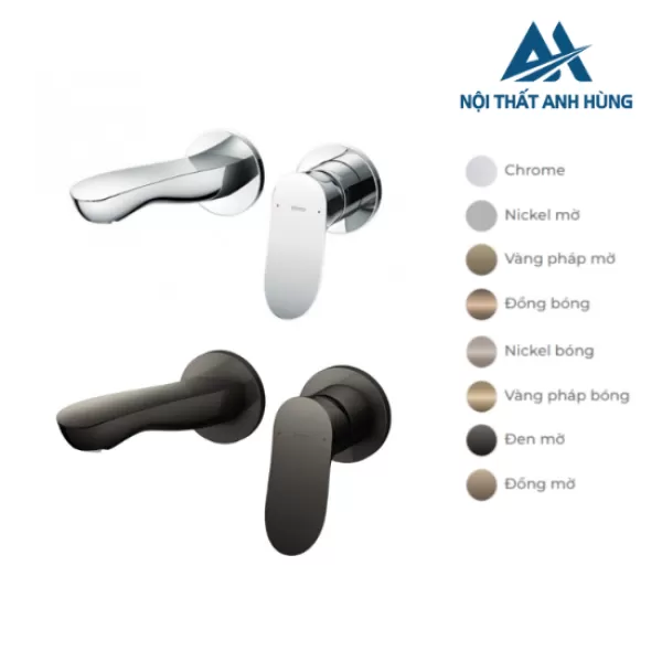 Vòi lavabo nóng lạnh gắn tường TOTO TLG01310BB