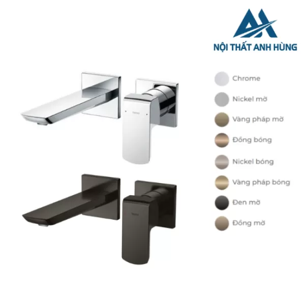 Vòi lavabo nóng lạnh gắn tường TOTO TLG02310BB