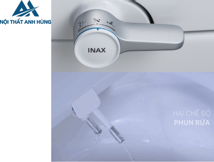 Bồn cầu 1 khối nắp rửa cơ INAX AC-959A + CW-S32VN