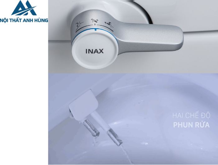 Bồn cầu 2 khối nắp rửa cơ INAX AC-832 + CW-S32VN