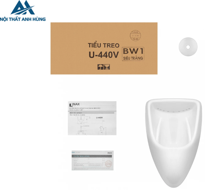 Bồn Tiểu Nam Inax U-440V Treo Tường