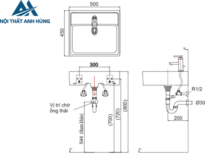 Chậu Rửa Lavabo Inax AL-293V Đặt Bàn Aqua Ceramic