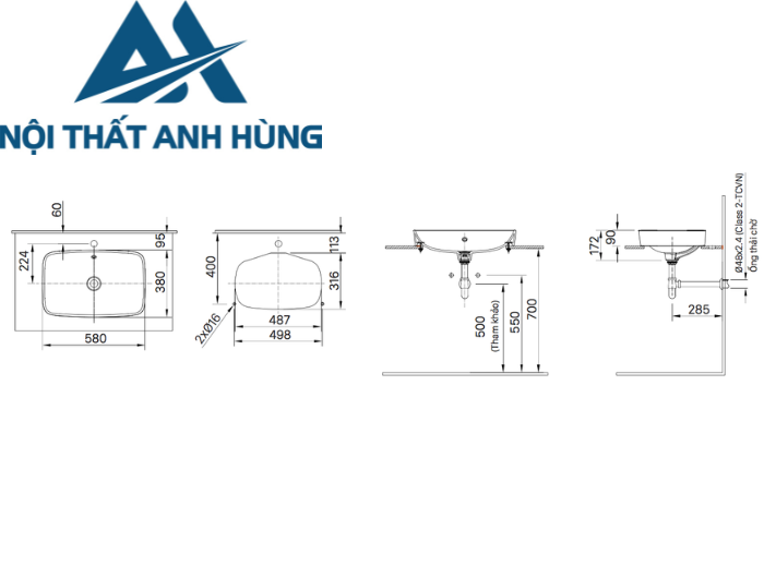 Chậu Rửa Lavabo Inax AL-299V Đặt Bàn Aqua Ceramic