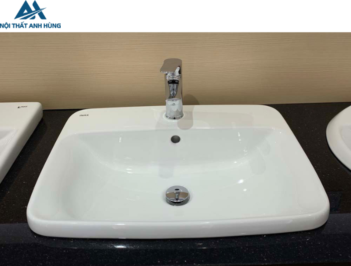 Chậu Rửa Lavabo Inax L-2398V Dương Vành