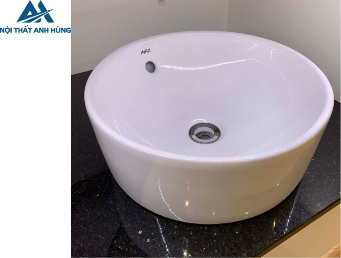 Chậu Rửa Lavabo Inax L-295V  Đặt Bàn Tròn