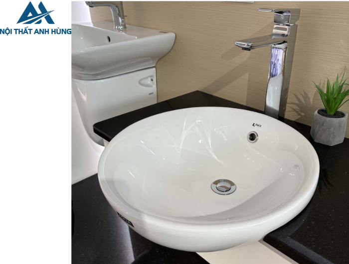 Chậu Rửa Mặt Lavabo Inax AL-333V Bán Âm Aqua Ceramic