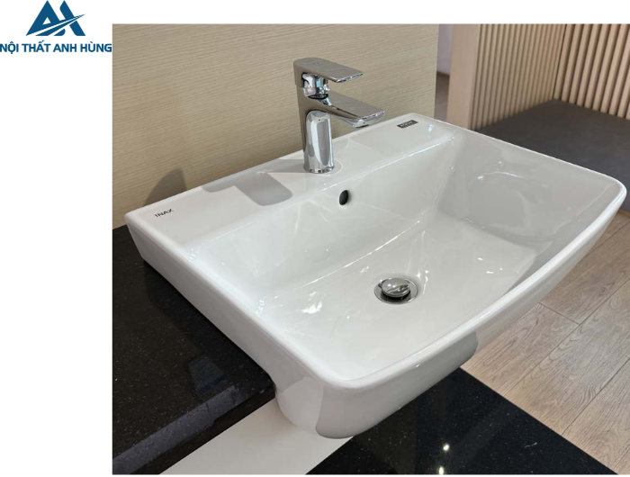 Chậu Rửa Mặt Lavabo Inax AL-345V Bán Âm Aqua Ceramic