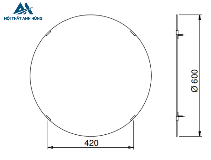 Gương phòng tắm TOTO YM6060FG