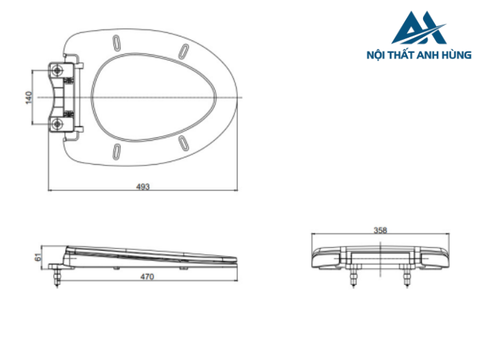 Nắp Êm Bồn Cầu TOTO TC395VS 