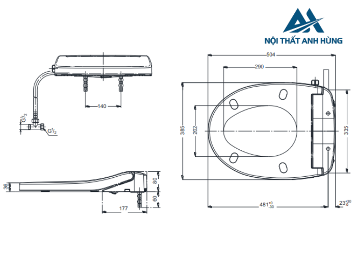 Nắp Rửa Cơ TOTO TCW07S E2