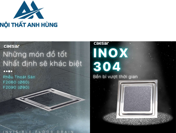Thoát Sàn CAESAR F2090 (Ø90) 200x200