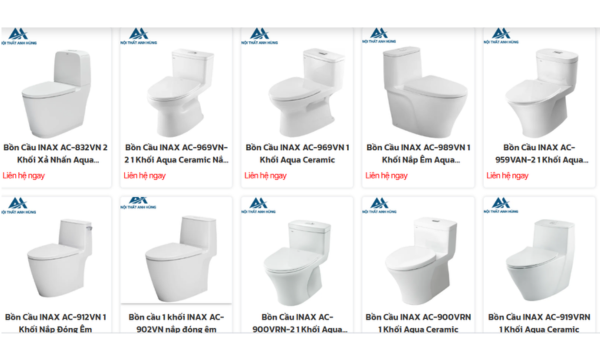 Bồn Cầu INAX Chính Hãng Giá Tốt Cuối Năm – Ưu Đãi Hấp Dẫn