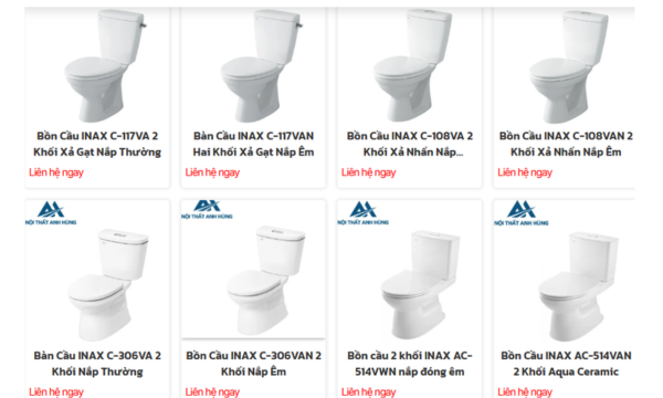 Bồn Cầu INAX Chính Hãng Giá Tốt Cuối Năm – Ưu Đãi Hấp Dẫn