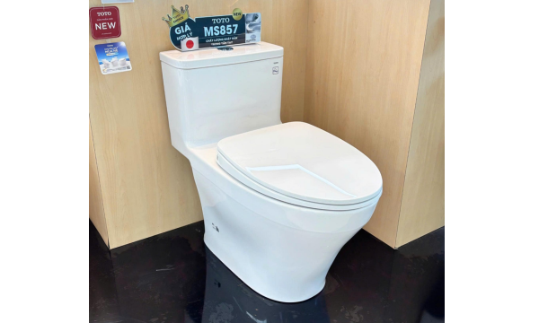 Bồn Cầu TOTO MS857DT10 Chính Hãng – Thiết Kế 1 Khối, Giá Tốt