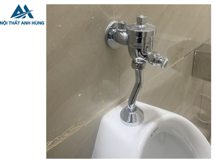 Van Xả Nhấn Bồn Tiểu Inax UF-8V Ống Cong