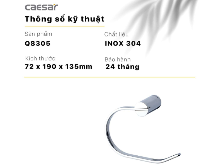 Vòng Treo Khăn Caesar Q8305
