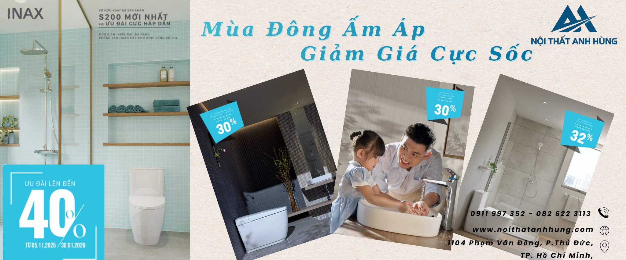 INAX KHUYẾN MÃI MÙA ĐÔNG 2025