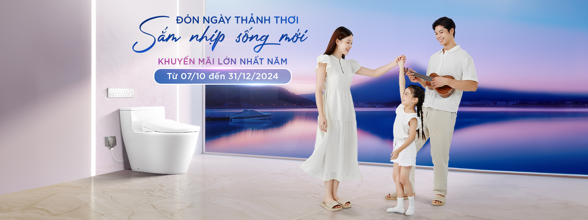 THIẾT BỊ VỆ SINH TOTO KHUYẾN MÃI LỚN NHẤT NĂM