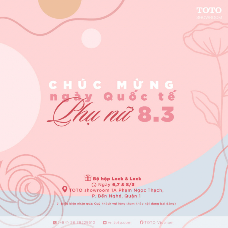 Chương trình quốc tế phụ nữ cùng Showroom TOTO