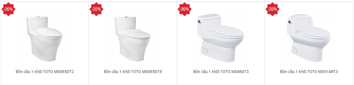 Bồn cầu cao cấp TOTO 1 khối - 3