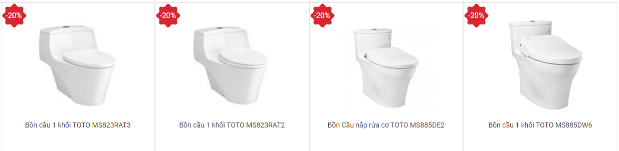 Bồn cầu cao cấp TOTO 1 khối - 4