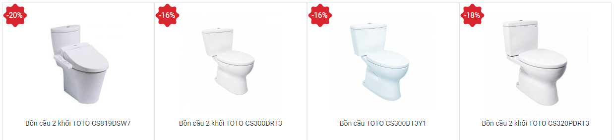 Bồn cầu cao cấp TOTO 2 khối - 6