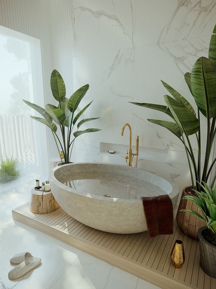 Mẫu thiết kế phòng tắm có bồn tắm massage 2