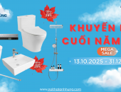 KHUYẾN MÃI CUỐI NĂM TOTO 2025 – GIẢM GIÁ LỚN NHẤT NĂM CHO TOÀN BỘ THIẾT BỊ VỆ SINH CAO CẤP