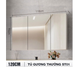 Tủ gương phòng tắm thông minh Enic ST01 60cm – 120cm