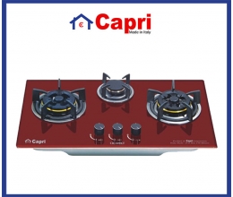 BẾP GAS ÂM KÍNH 3 LÒ CAPRI CR-309KT (RED)