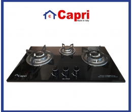 BẾP GAS ÂM KÍNH 3 LÒ CAPRI CR-37KT