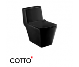 Bồn Cầu COTTO C1032(MBK) Một Khối Quado Xả Nhấn