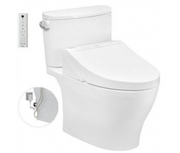 Bồn Cầu Hai Khối Điện Tử TOTO CS767RW14 Nắp Rửa Washlet  TCF24410AAA