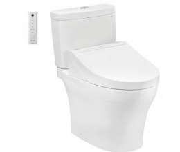 Bồn Cầu Hai Khối Điện Tử TOTO CS769CDW15 Nắp Rửa Washlet 5 TCF24460AAA