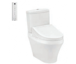 Bồn cầu 2 khối thoát ngang TOTO CS945PDW4  kèm nắp rửa  điện tử WASHLET  TCF24410AAA